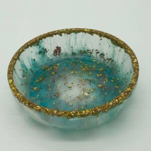 8” Multiple Use Gold Resin Bowl